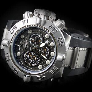 Invicta Watch Subaqua Noma IV Swiss Chronograph Black Dial Stainless Steel